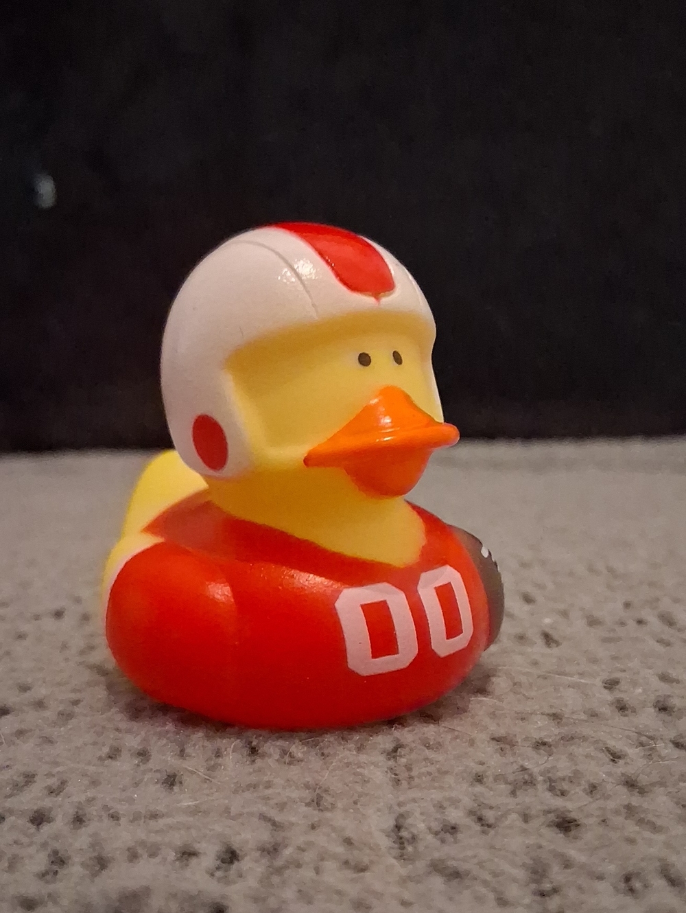 Red Football Duck